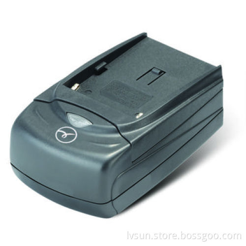 Camera Battery Charger with Universal Charger Base, Exchangeable Charger Plate